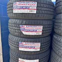 Vendo 205/60/R16 Nuevas American Tires Instaladas Y BALANCEDAS Las 4 Por $290