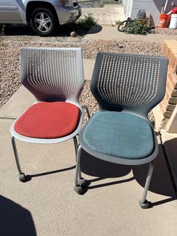 Knoll Rolling Stacking Chairs