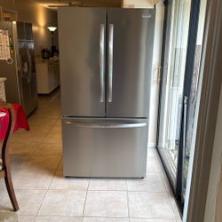Like New - Frigidaire French Door Refrigerator - Date Of Manufacture June  2024