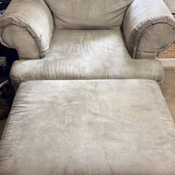 Oversized Chair And Ottoman 