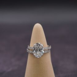 Oval Shape Lab Diamond Ring – 14K Gold | 5.64 CTW (LAB)