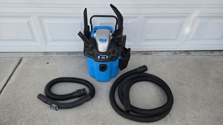 VACMASTER 5-GALLON, 5 PEAK HP, REMOTE CONTROL WALL MOUNT WET / DRY VACUUM CLEANER 