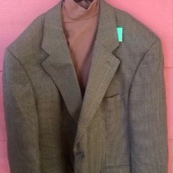 Plaid wool blazer 