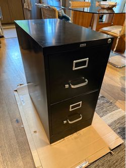 Staples Black File Cabinet