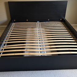 IKEA Malm King Bed Frame, 4 Storage Box