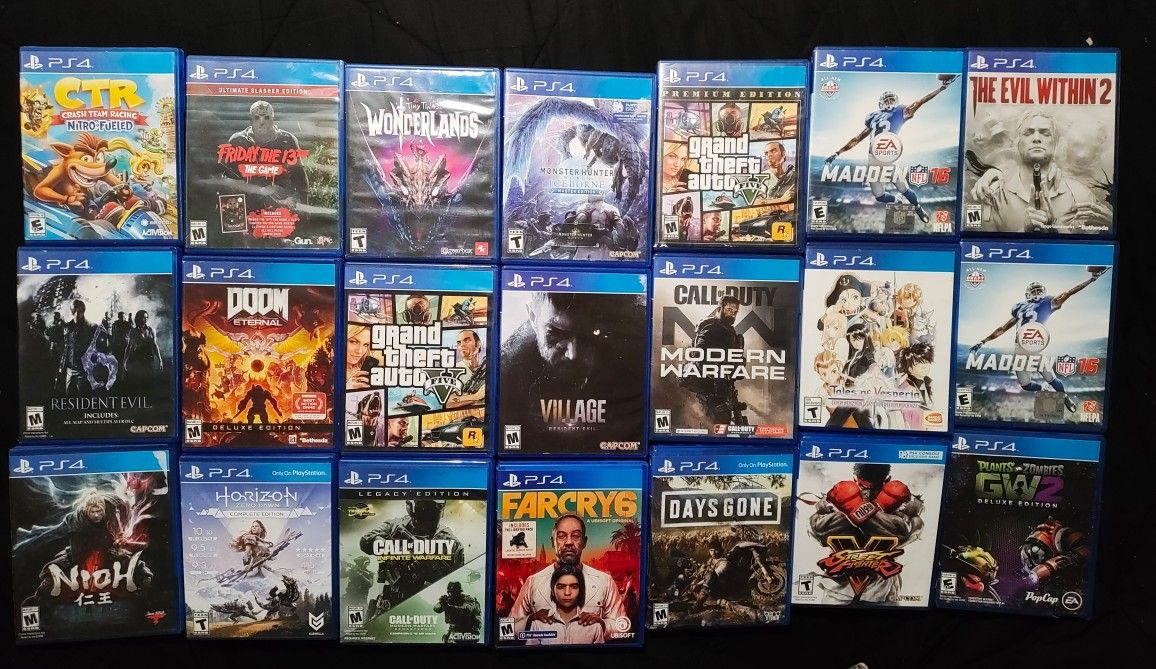 PS4 Game Bundle 21 Games For $250 Ship Only