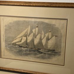 1866 HARPERS WEEKLY(THE YACHTS)