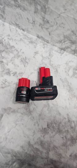 Milwaukee M12 Battery Set 6.0AH & 2.0AH