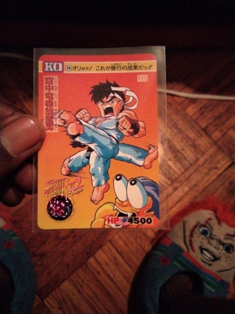 1993 Street Fighter Card From Japan