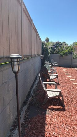 4 Solar Powered Tiki Style Lights