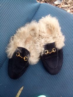 Princetown fur slippers