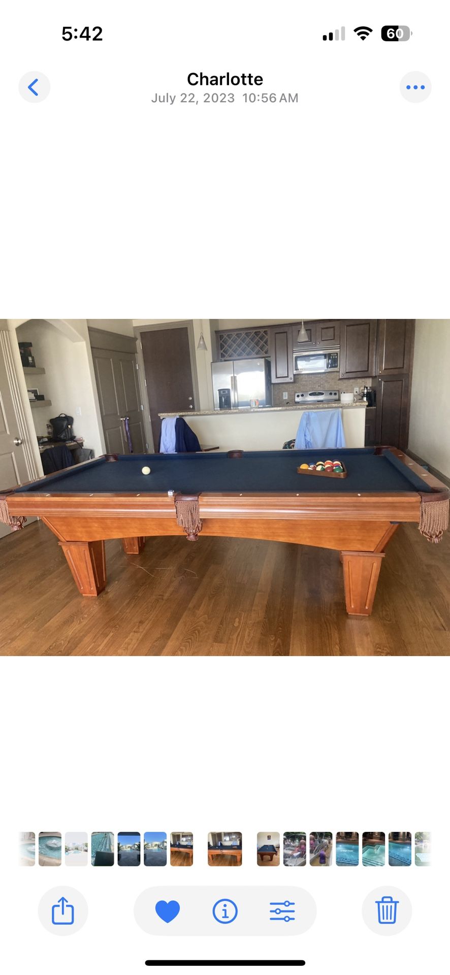 Brunswick Pool Table For Sale.