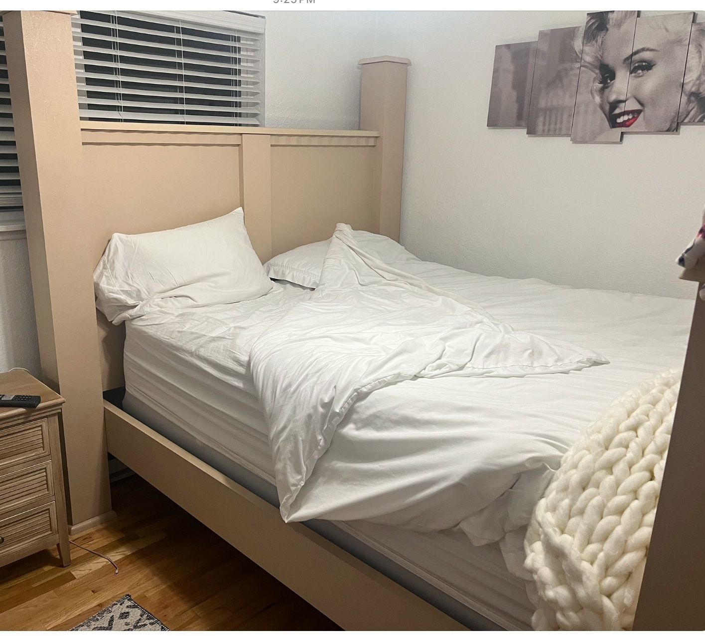3 Piece Bedroom Set Plus New Memory Foam Mattress