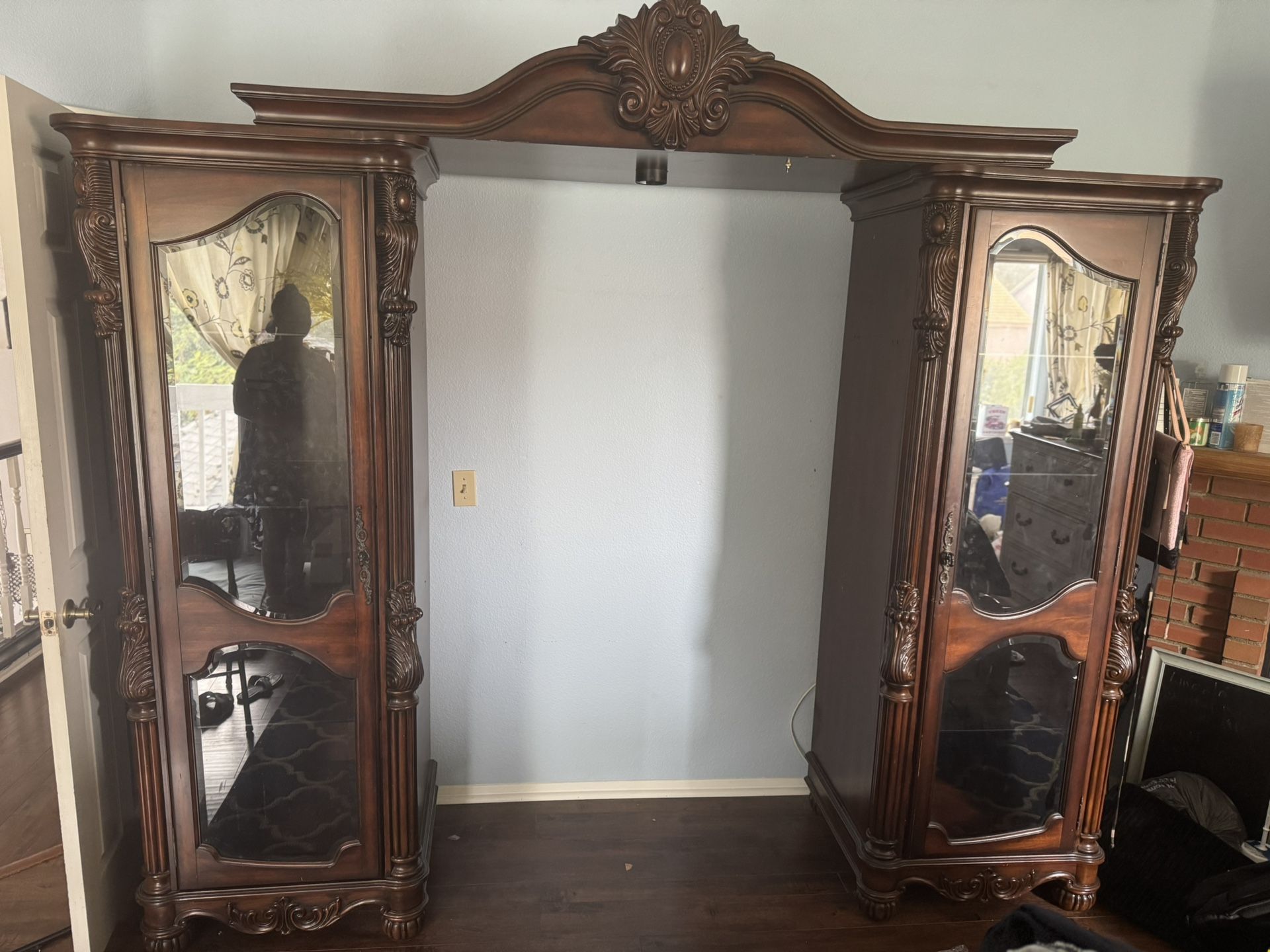 Vintage Wood Entertainment Center