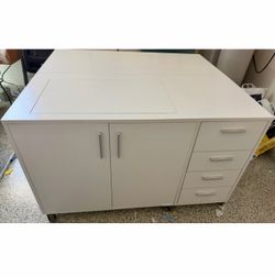Arrow Harriet Full-Size Sewing Cabinet - Ash White