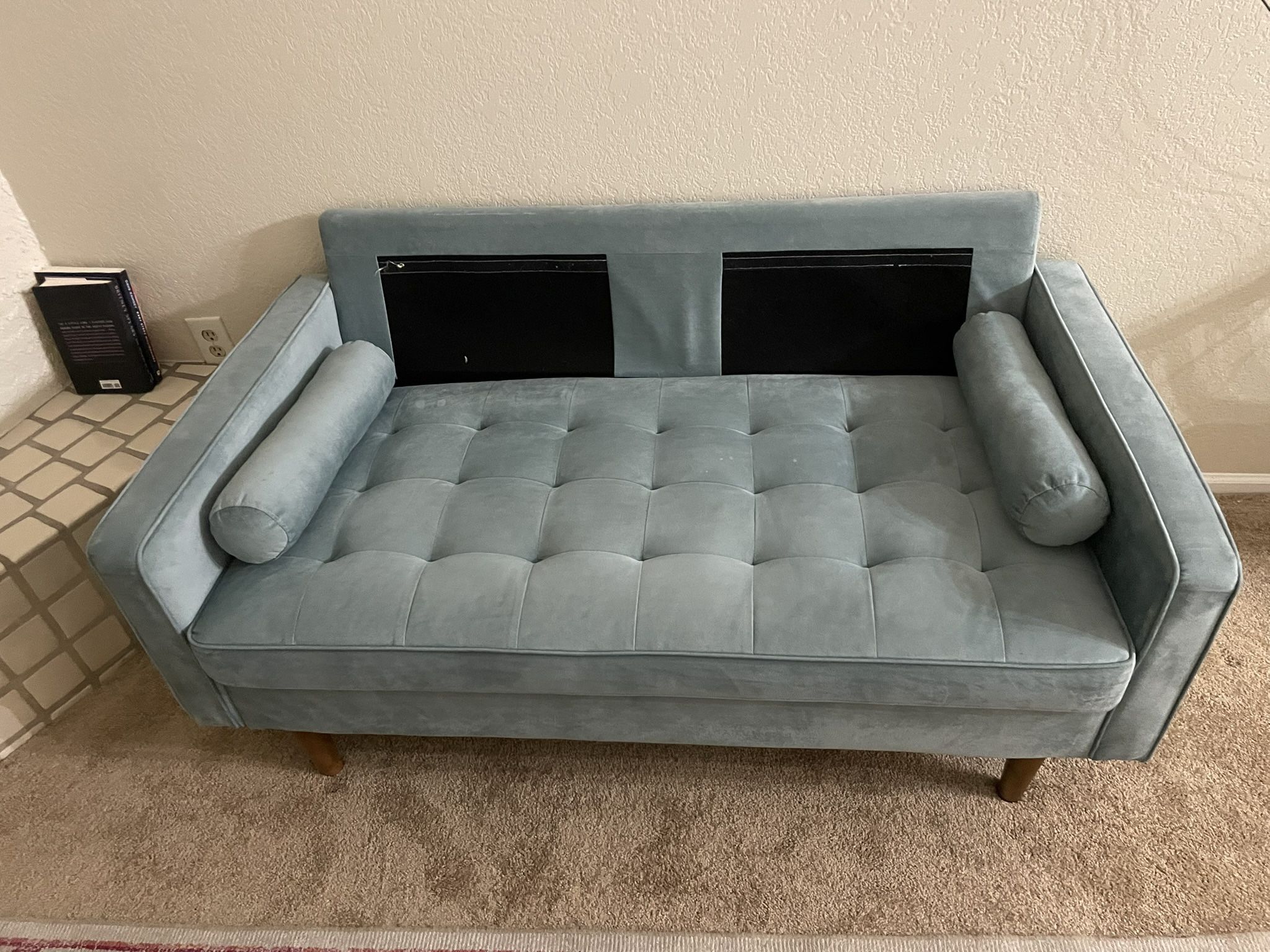 Blue Couch Loveseat