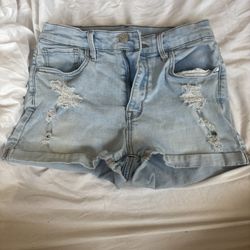 Used PAC Sun Women’s Distressed Jean Shorts Size 28