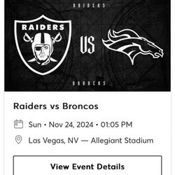 Raiders Vs Broncos 
