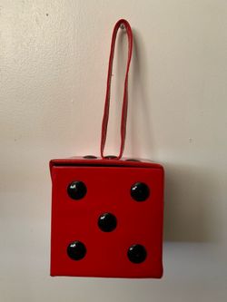 vintage dice clutch purse