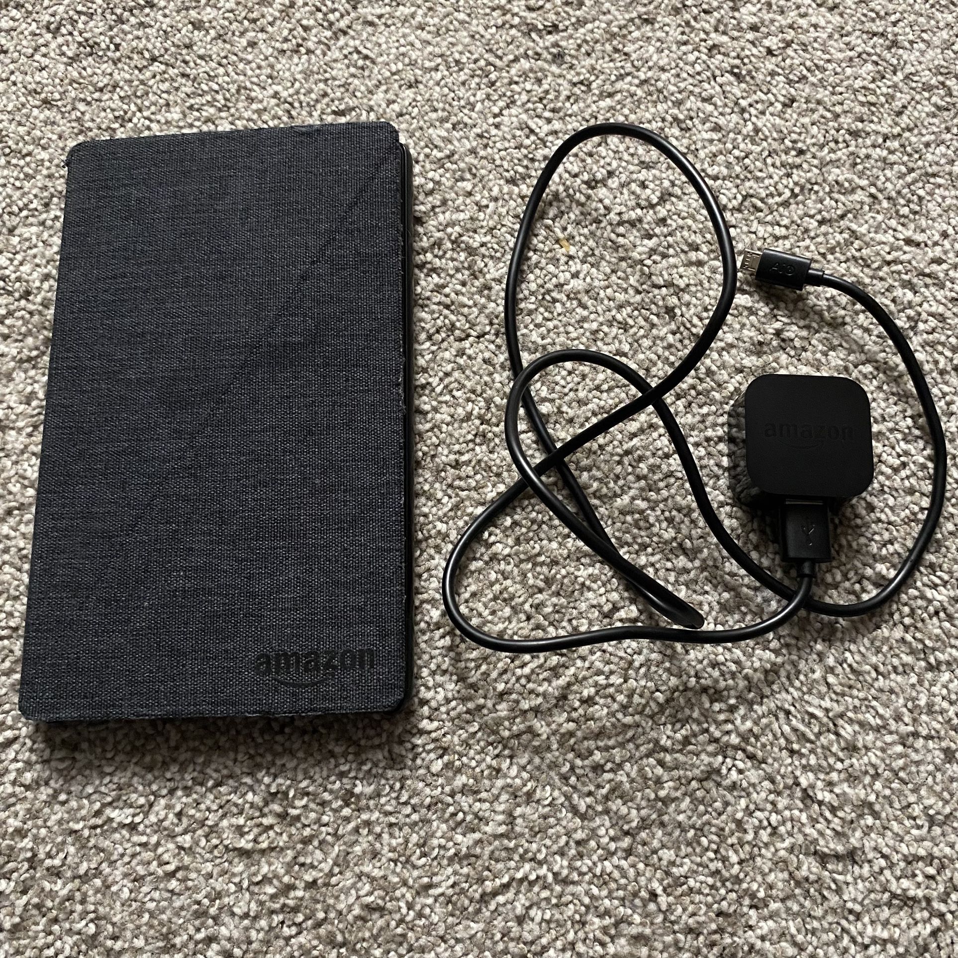 Amazon Kindle Fire 7 (7th Generation) Tablet-8GB + Charger