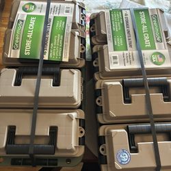 GREENMADE Multi-Purpose Storage Boxes All Crate Ammo/Tackle Organizing units 4 Pack