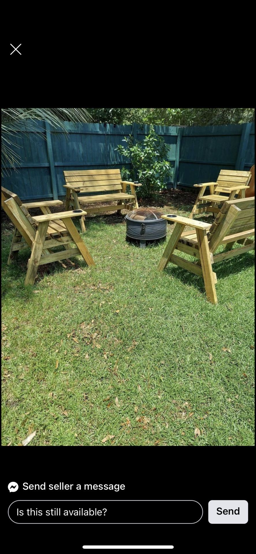 Outdoor Wood  Benches and Chairs 
