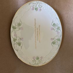 Lenox "Shamrock Wishes" Friendship Tray Platter Plate,