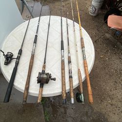 Fishing Poles & Reels $5-10 Each 
