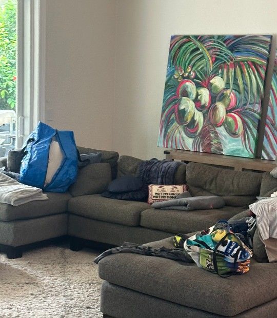 Sectional Couch Good Condition Clean Need To Sell ASAP moving