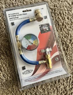 new air conditioning service hose and gauge R-1234yf $20