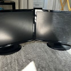 2 monitors 27inch viewsonic 