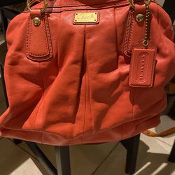 Coach Orange Tote