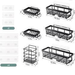 Brand New 6 Piece Shower Caddy Set
