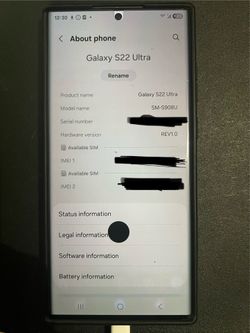 Samsung Galaxy S22 Ultra (Factory Unlocked)