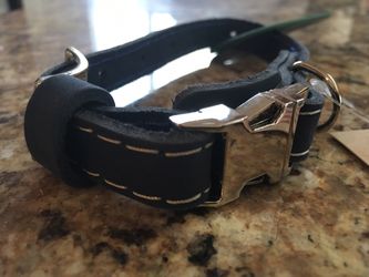 Brand New High Quality Leather Dog Leash & Collar Set