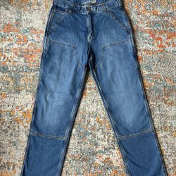 Jeans Carhartt double knee, jeans carpenter, size 30x32