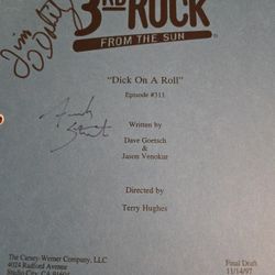 Rare 3rd Rock From The Sun Autographed Script 