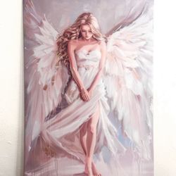 Angel Wall Art Canvas Ready To Hang⭐️ Read Description 