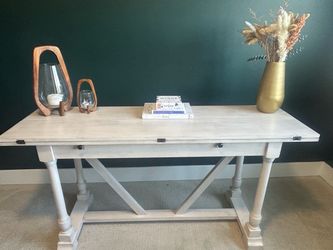 Like New Trestle Console Table