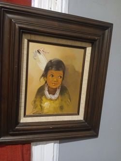 Vintage artist's painting in good condition