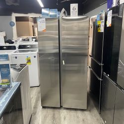 Samsung - 28 Cu Ft Side By Side Refrigerator With Icemaker Only In Stainless Steel 