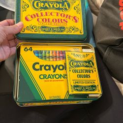1991 Crayola Crayons In Tin