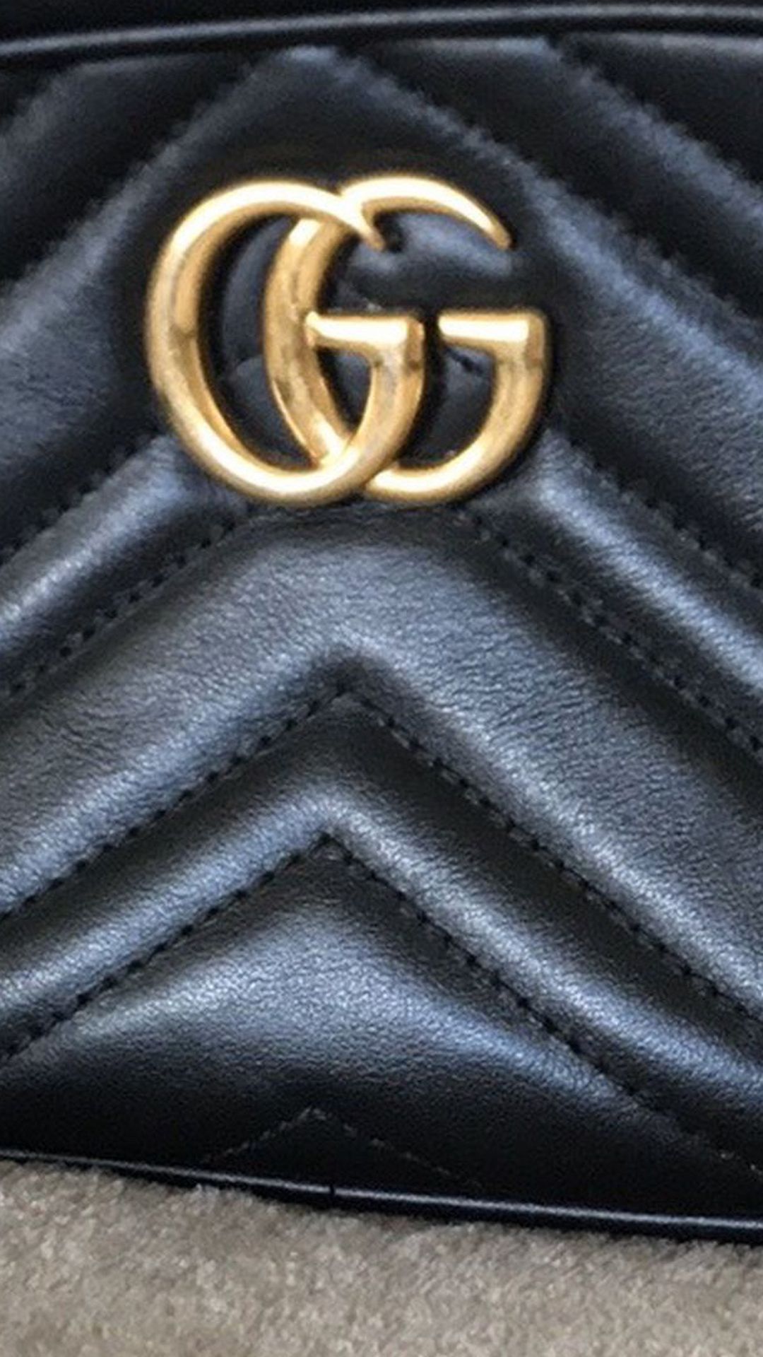 Authentic GG Marmont matelassé mini bag
