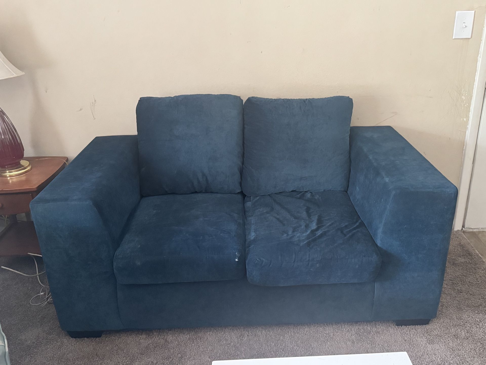 Blue Loveseat Sofa
