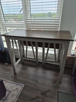 American Heritage Country Style Folding Breakfast Nook Table.