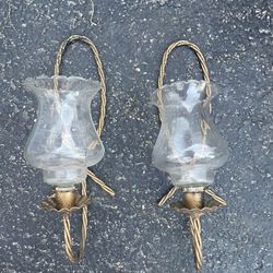 Gold/Glass Sconces