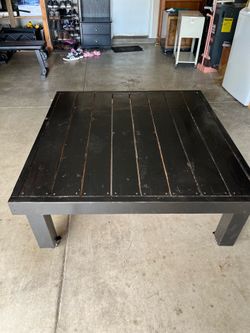 Heavy duty rolling table.