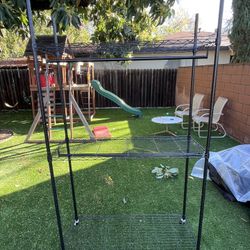 Barely Use Closet Rack Organizer With Wheels