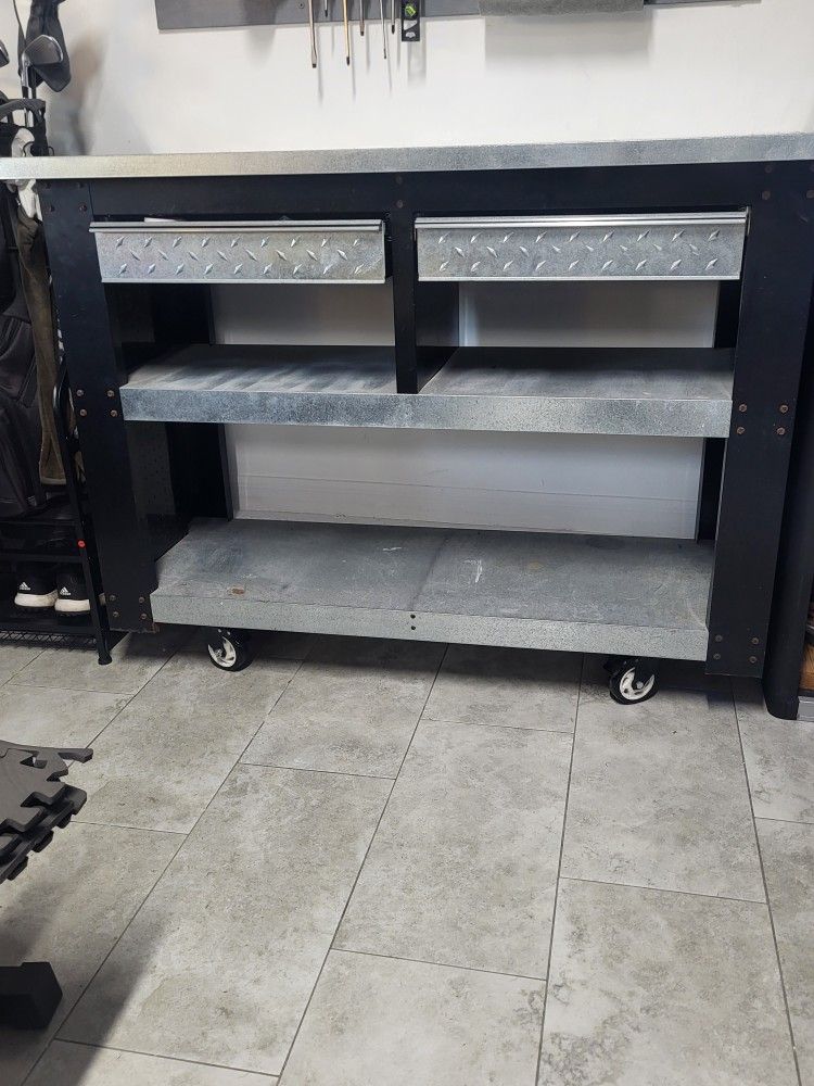 Husky Tool Box/Work Bench with Draws