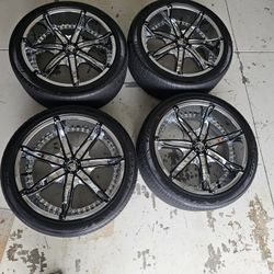 22 inch Diablo DNA rims and tires